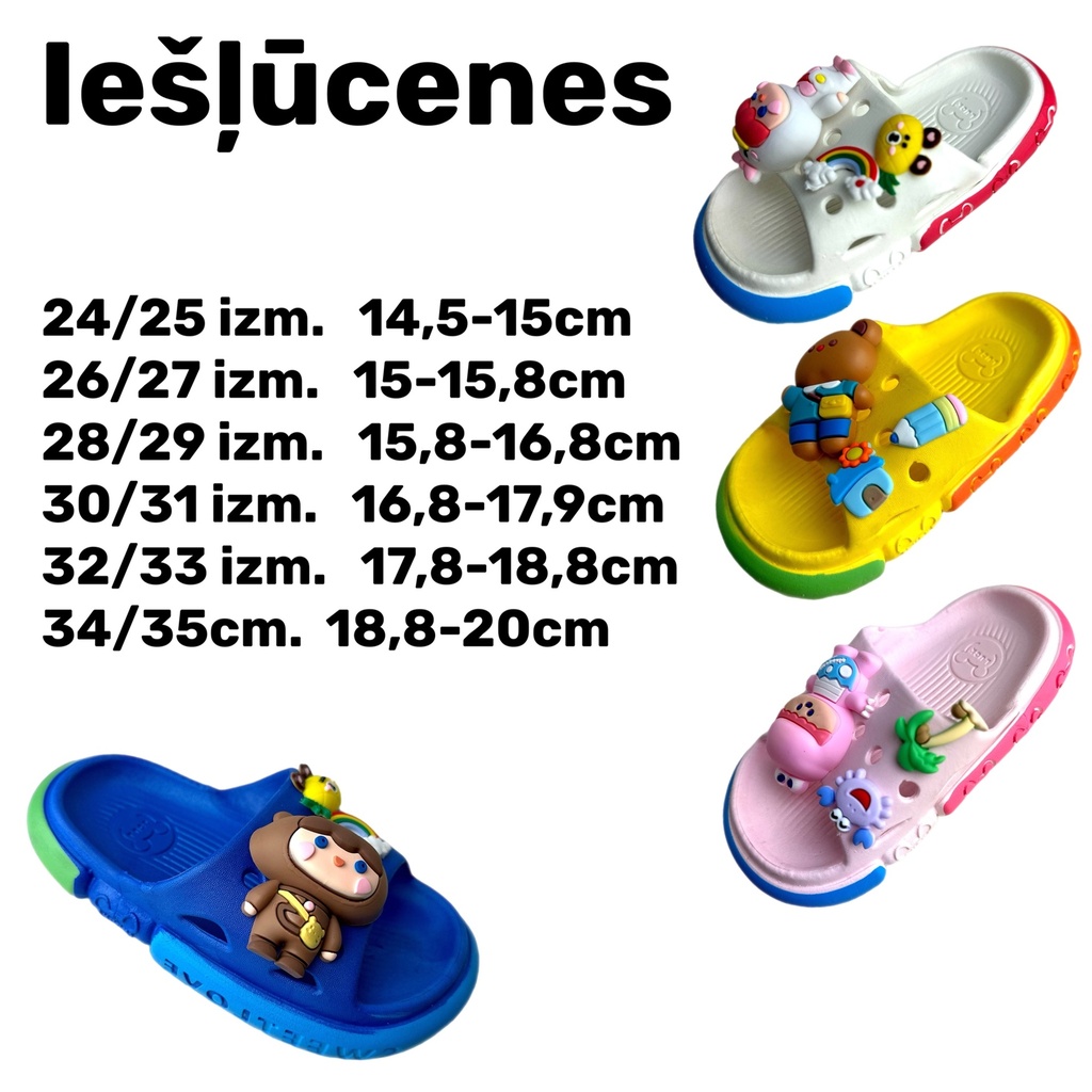 Bērnu iešļūcenes.