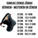 Ziemas gumijas zābaki ar siltinājumu bērniem.