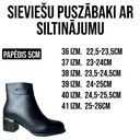 Sieviešu ziemas puszābaciņi ar papēdi.